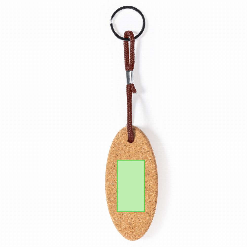 Branding diagram for Cork key rings Cruffid – Side B, central