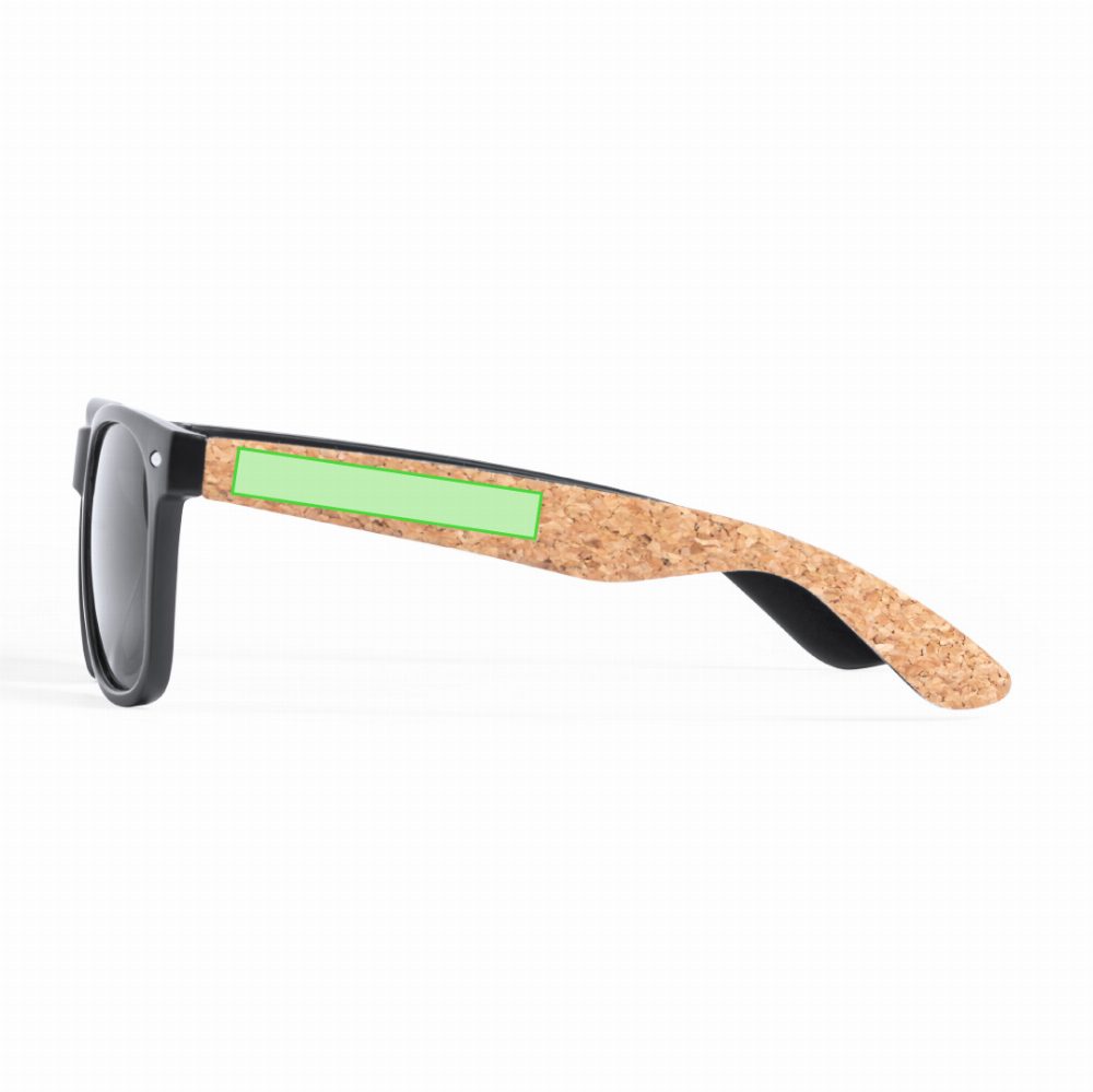 Branding diagram for Cork sunglasses Scutel – The right pen