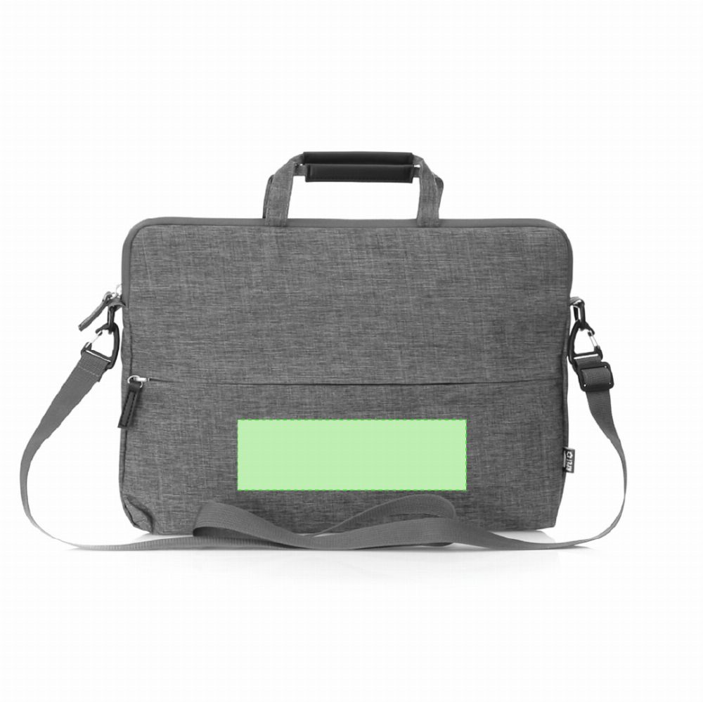 Branding diagram for Document bag with mobile phone holder from RPET Murray – Lower area