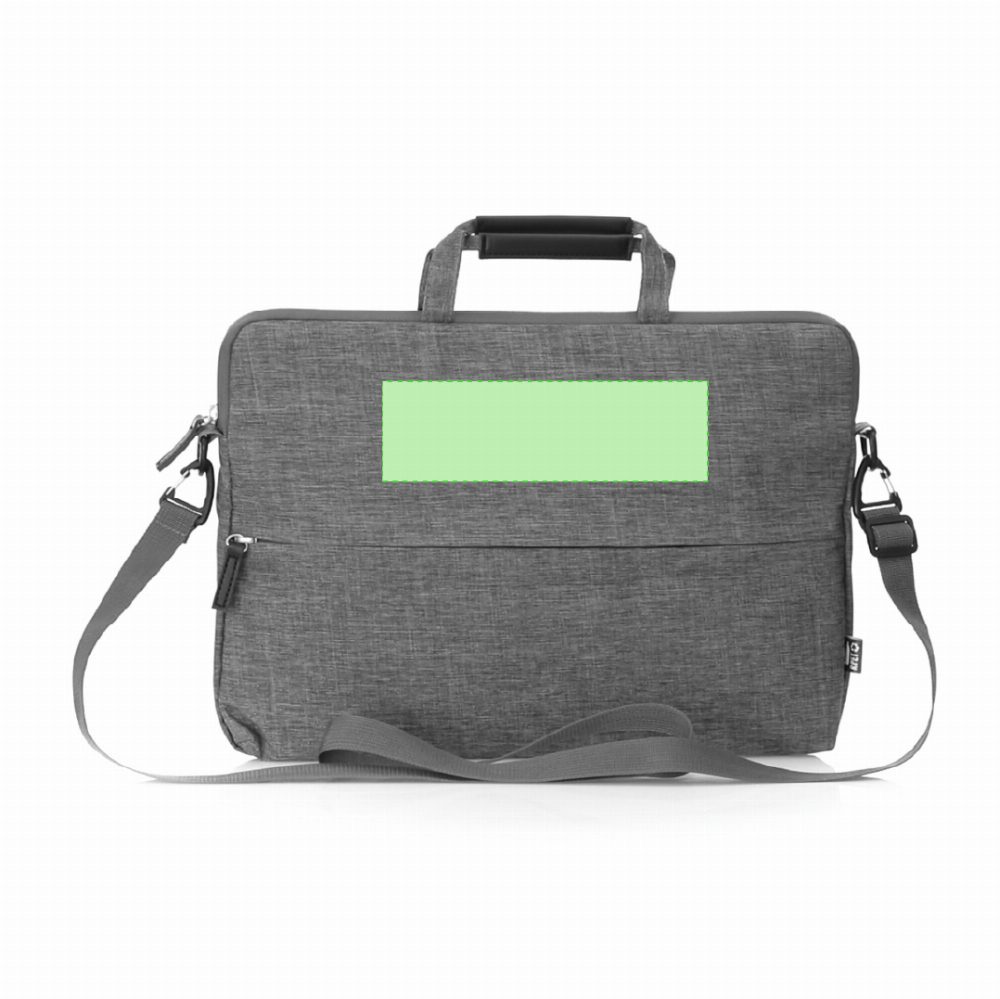 Branding diagram for Document bag with mobile phone holder from RPET Murray – Top top top