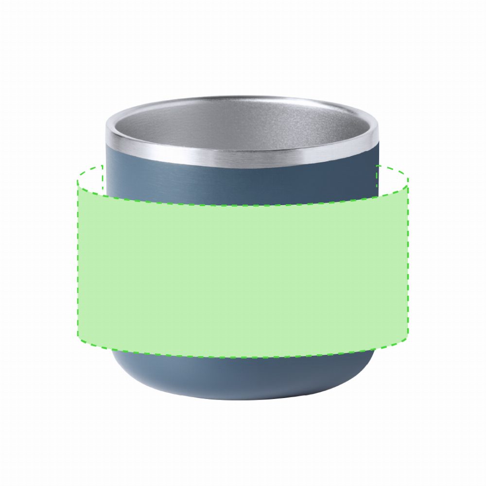 Branding diagram for Double-walled stainless steel cup 350 ml Shirley – Around the Cup