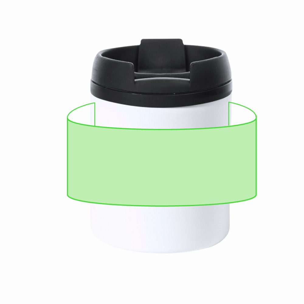 Branding diagram for Stainless steel thermal beakers, 160 ml Zirgul – Around the cup