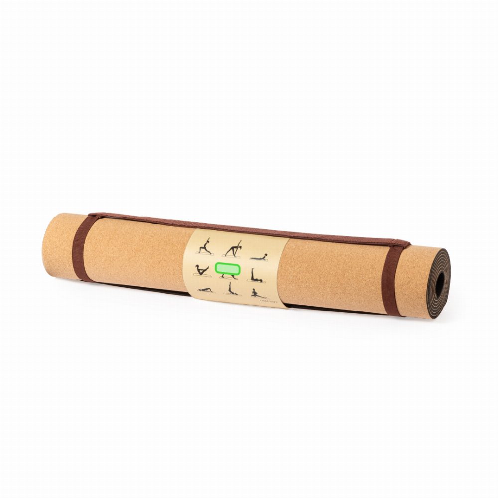 Branding diagram for Yoga mat made of cork Padma – Case view