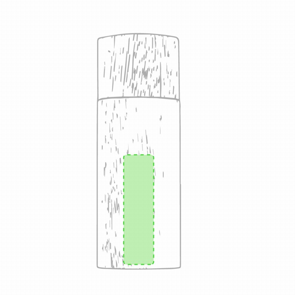 Branding diagram for Salt and pepper mill of wood Yonan – Forward lower zone