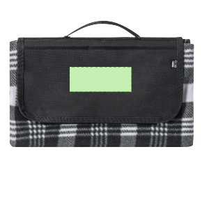 Branding diagram for Picnic blanket made of RPET Zaralex – In the flap