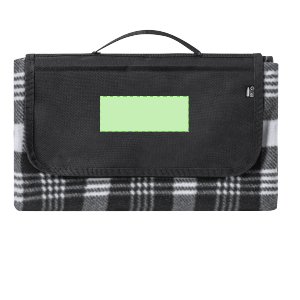 Branding diagram for Picnic blanket made of RPET Zaralex – In the flap