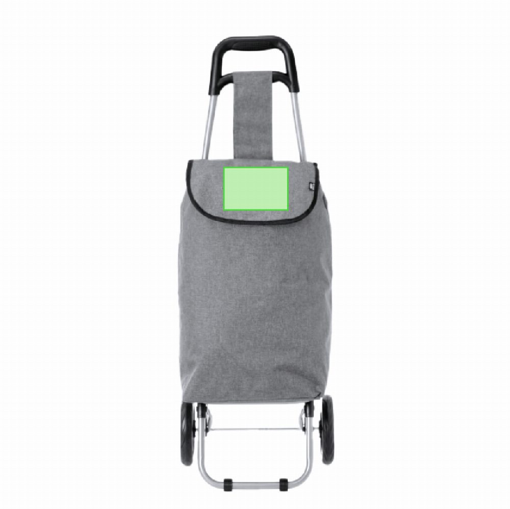 Branding diagram for Shopping trolley from RPET Daggio – In the flap