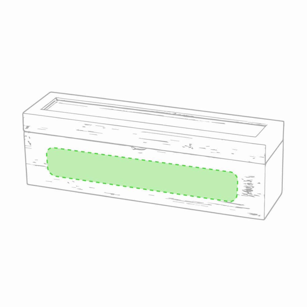 Branding diagram for Bamboo tea box Zirkony – Lateral area
