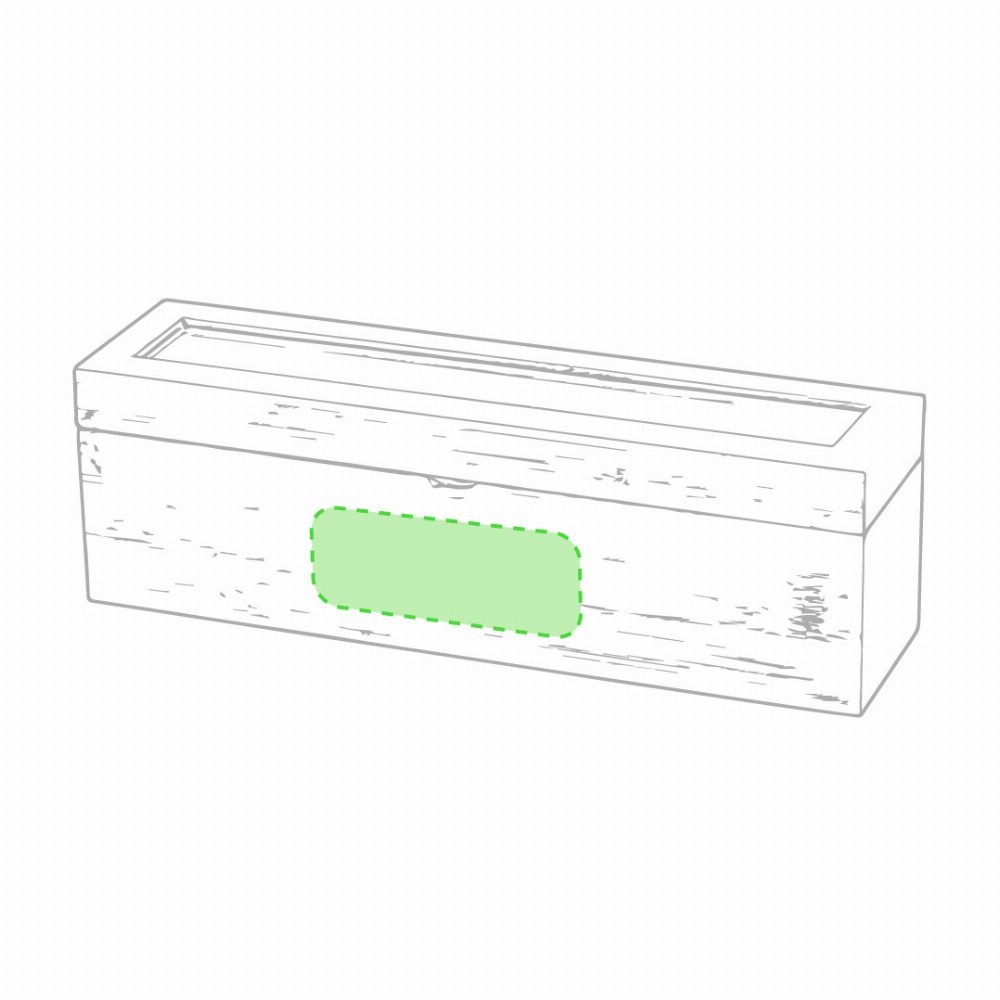 Branding diagram for Bamboo tea box Zirkony – Lateral area