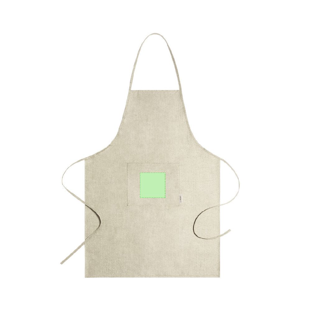 Branding diagram for Apron of hemp Leiza – Breast