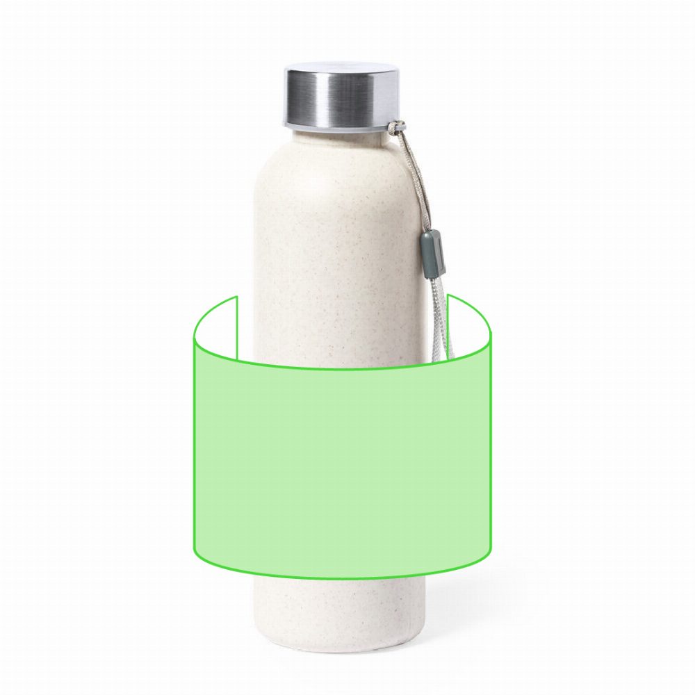 Branding diagram for Drinking bottle 600 ml Wistel – Area 1
