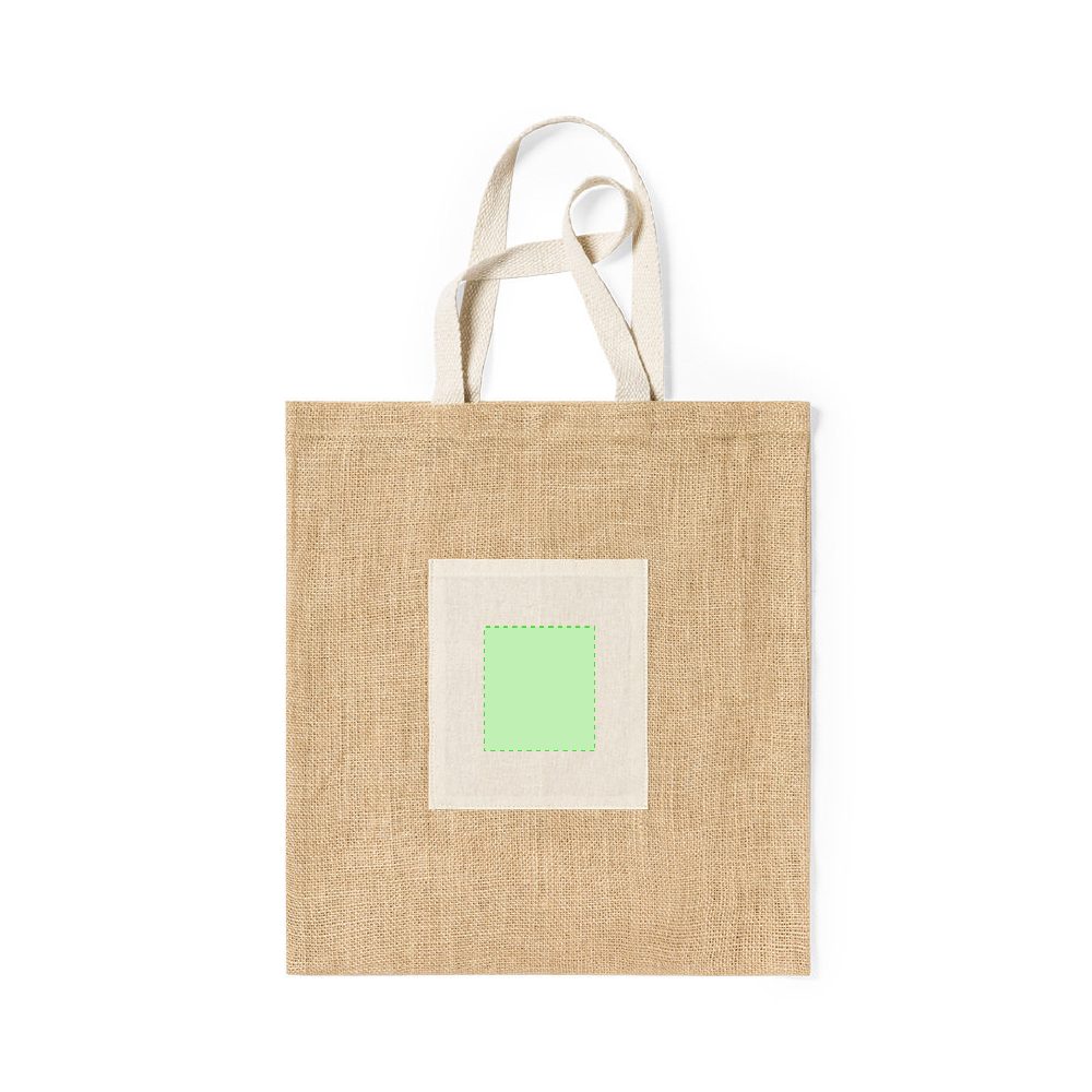 Branding diagram for Shopping bag of jute Flobux – In the bag