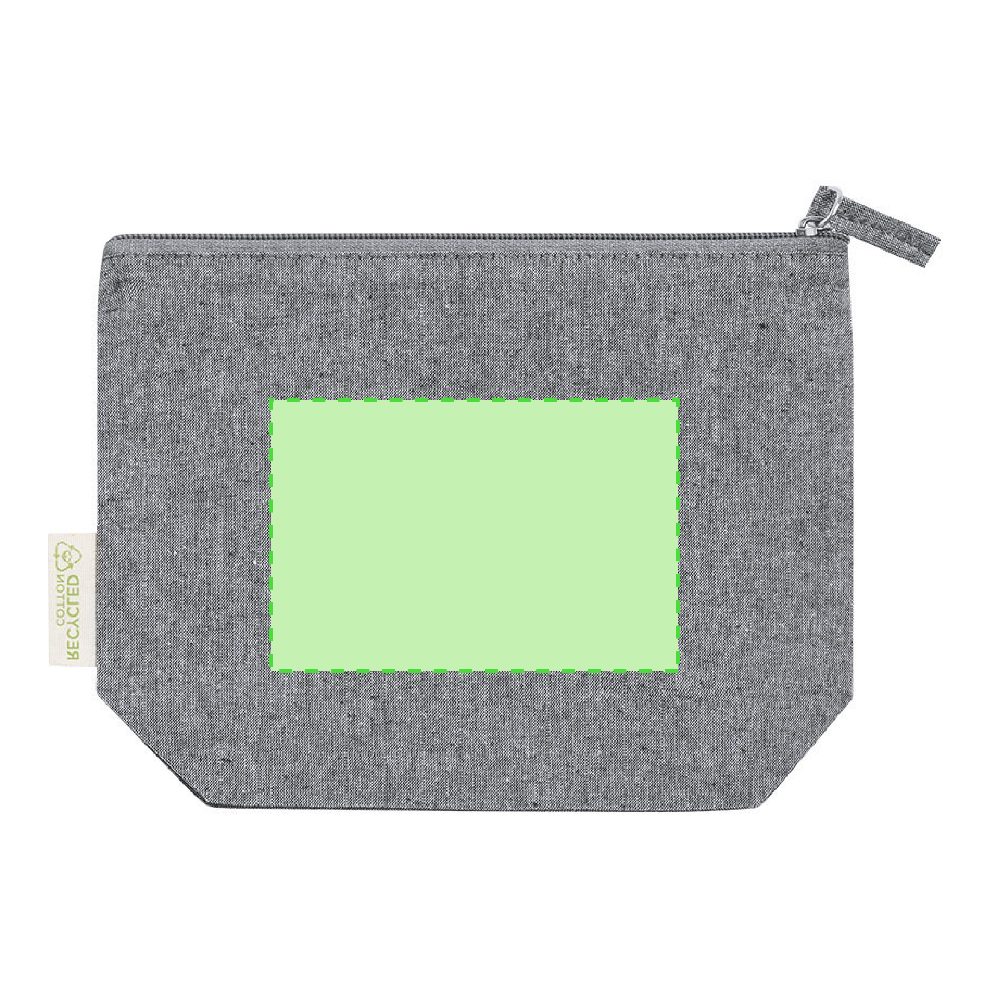 Branding diagram for Cosmetic bag made of recycled cotton Plaum – Page B