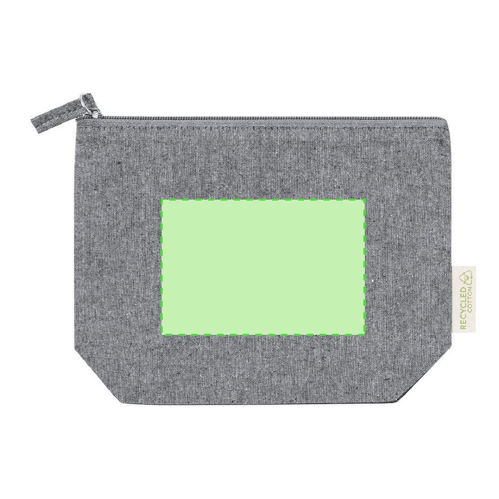Branding diagram for Cosmetic bag made of recycled cotton Plaum – Page A