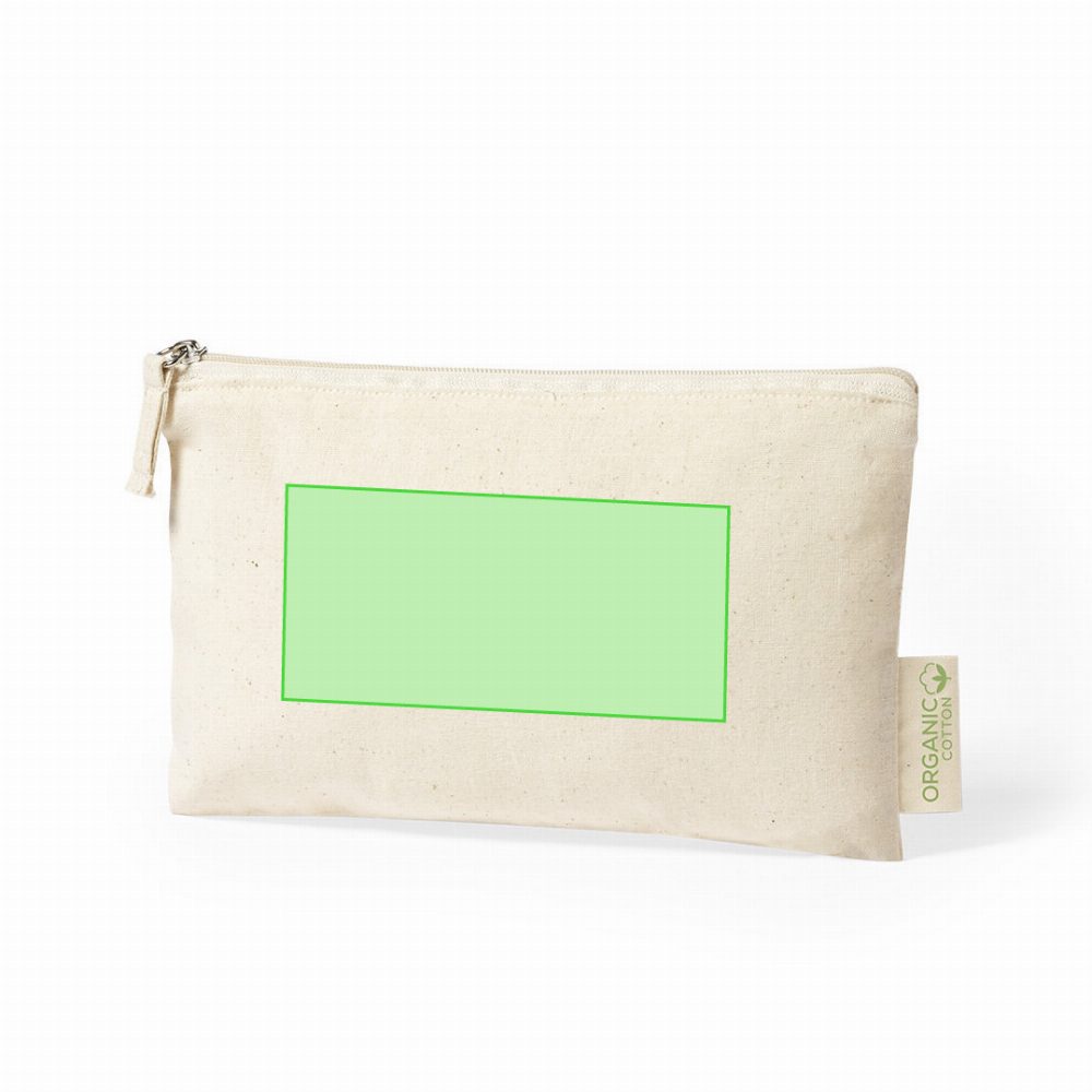 Branding diagram for Cotton cosmetic bag Plumok – Page A