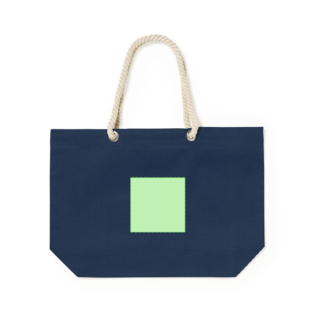 Branding diagram for Cotton shopping bag Kauly – Side B, central
