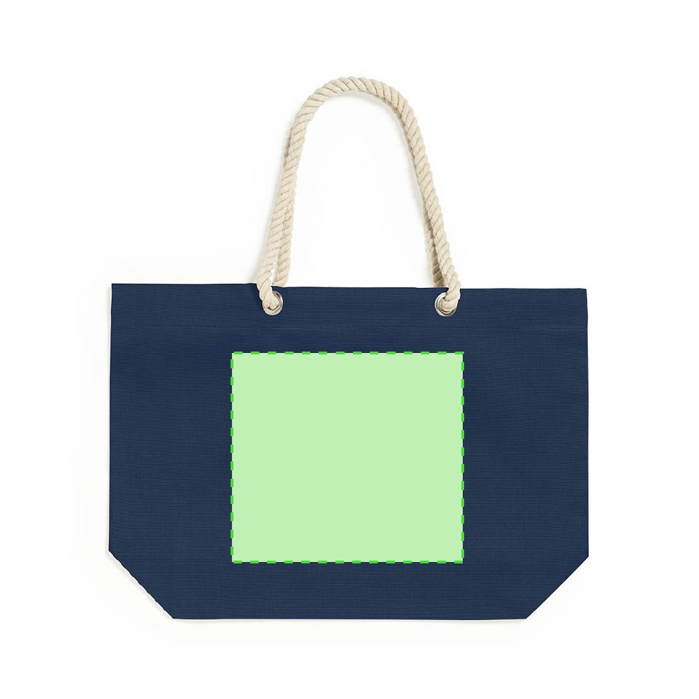Branding diagram for Cotton shopping bag Kauly – Side A, central