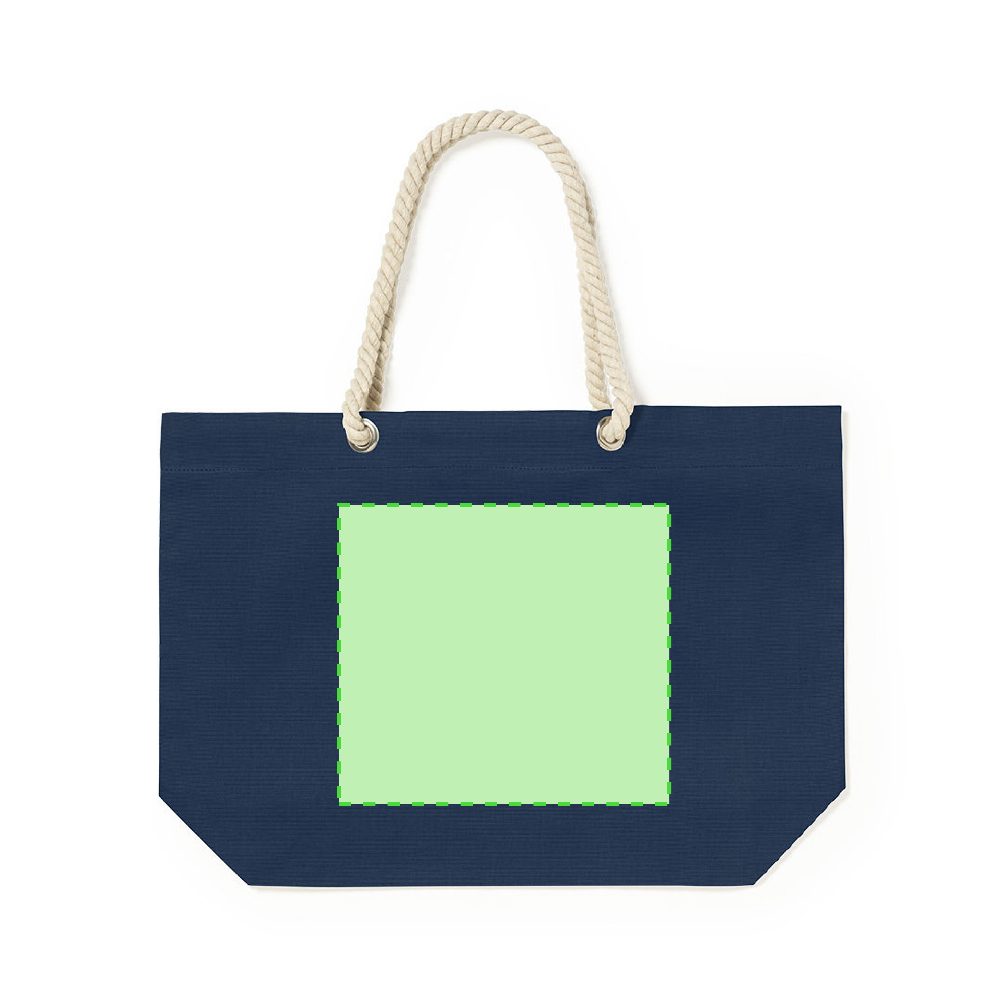 Branding diagram for Cotton shopping bag Kauly – Side B, central