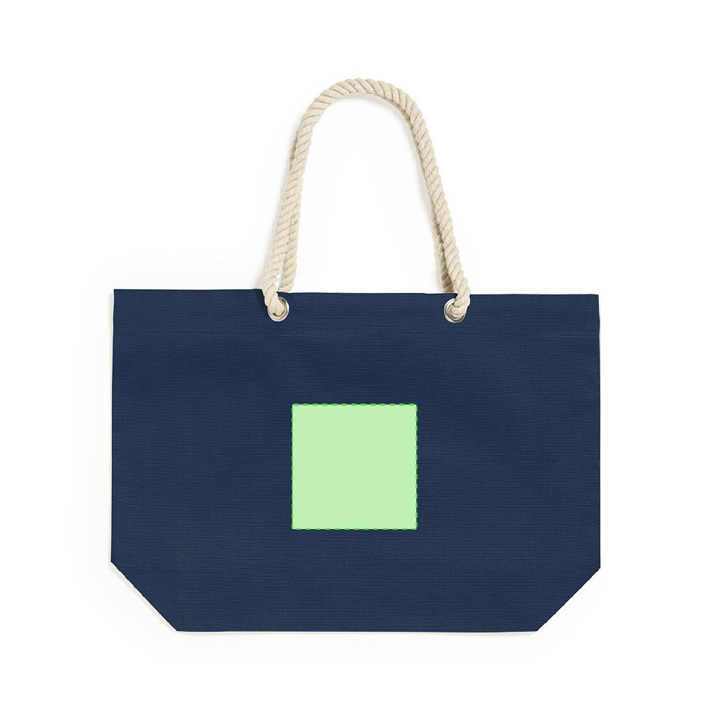 Branding diagram for Cotton shopping bag Kauly – Side A, central