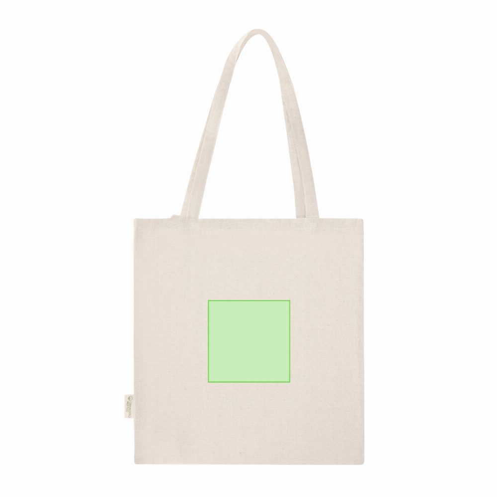 Branding diagram for Cotton shopping bag Rumel – Side B, central
