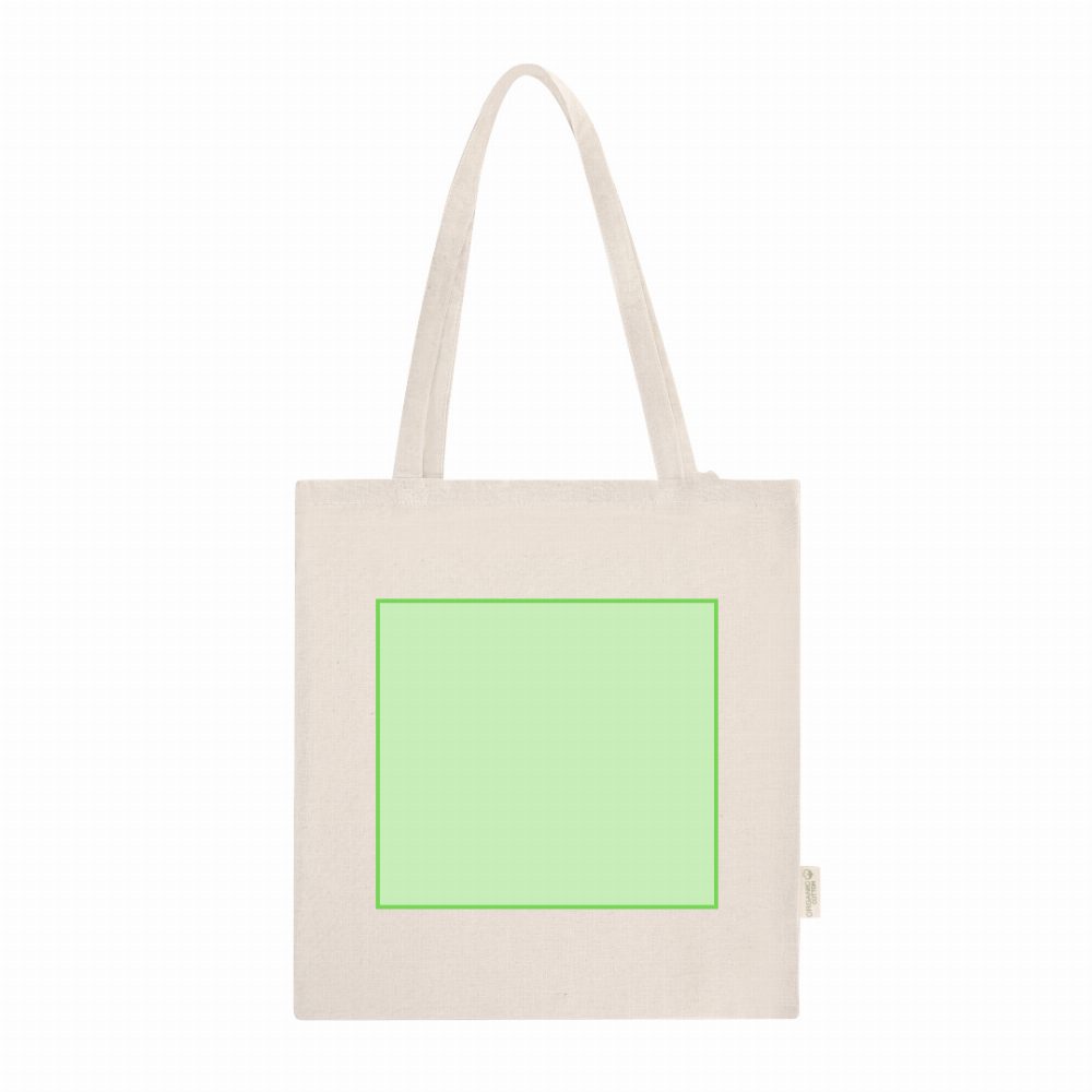 Branding diagram for Cotton shopping bag Rumel – Central marking surface
