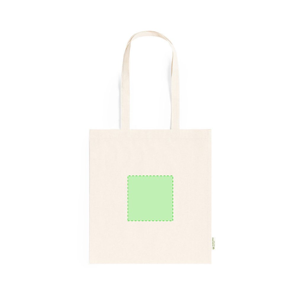 Branding diagram for Cotton shopping bag Fizzy – Side B, central