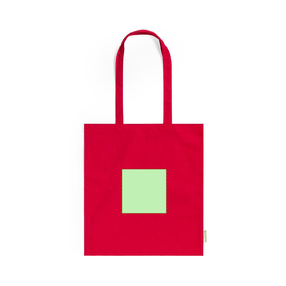 Branding diagram for Cotton shopping bag Klimbou – Side B, central