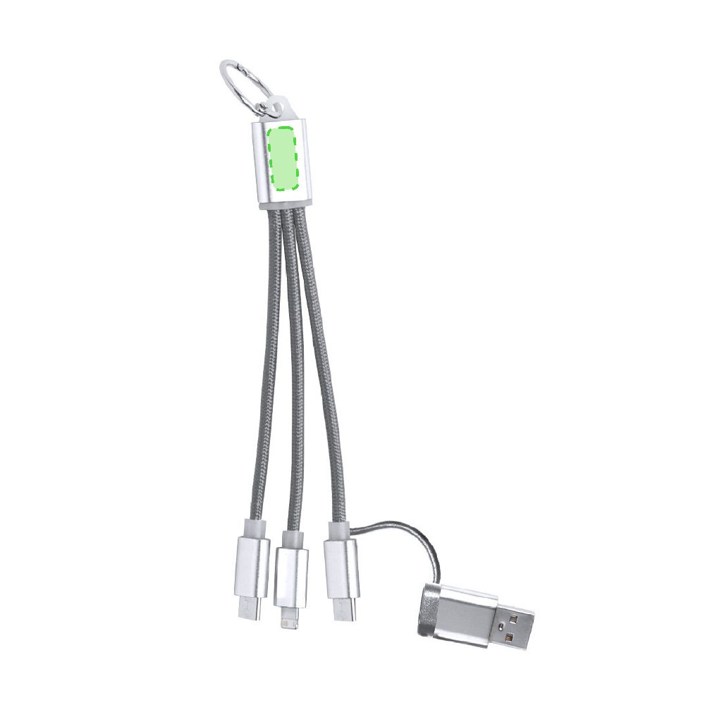 Branding diagram for Charging cables Frecles – In the body of the USB side B