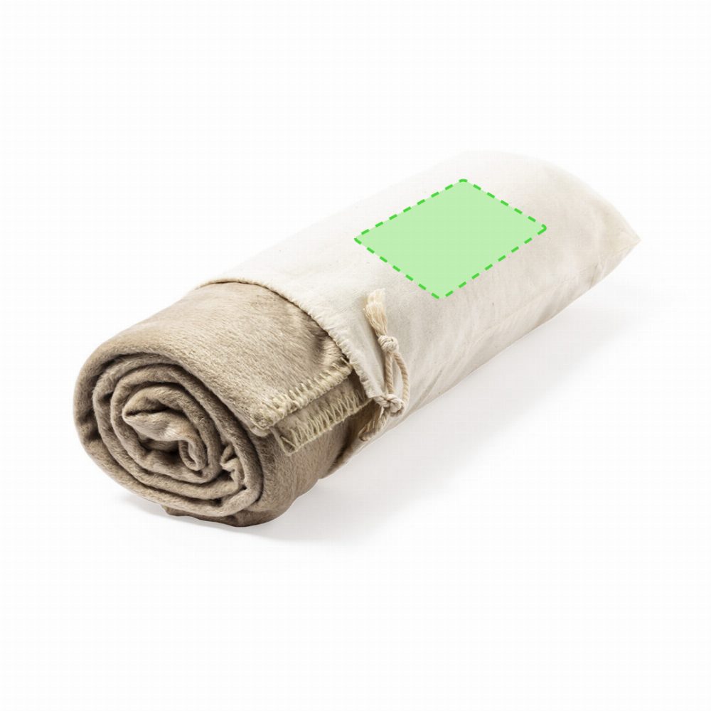 Branding diagram for Cuddly blanket made of RPET Bibbly – In the bag