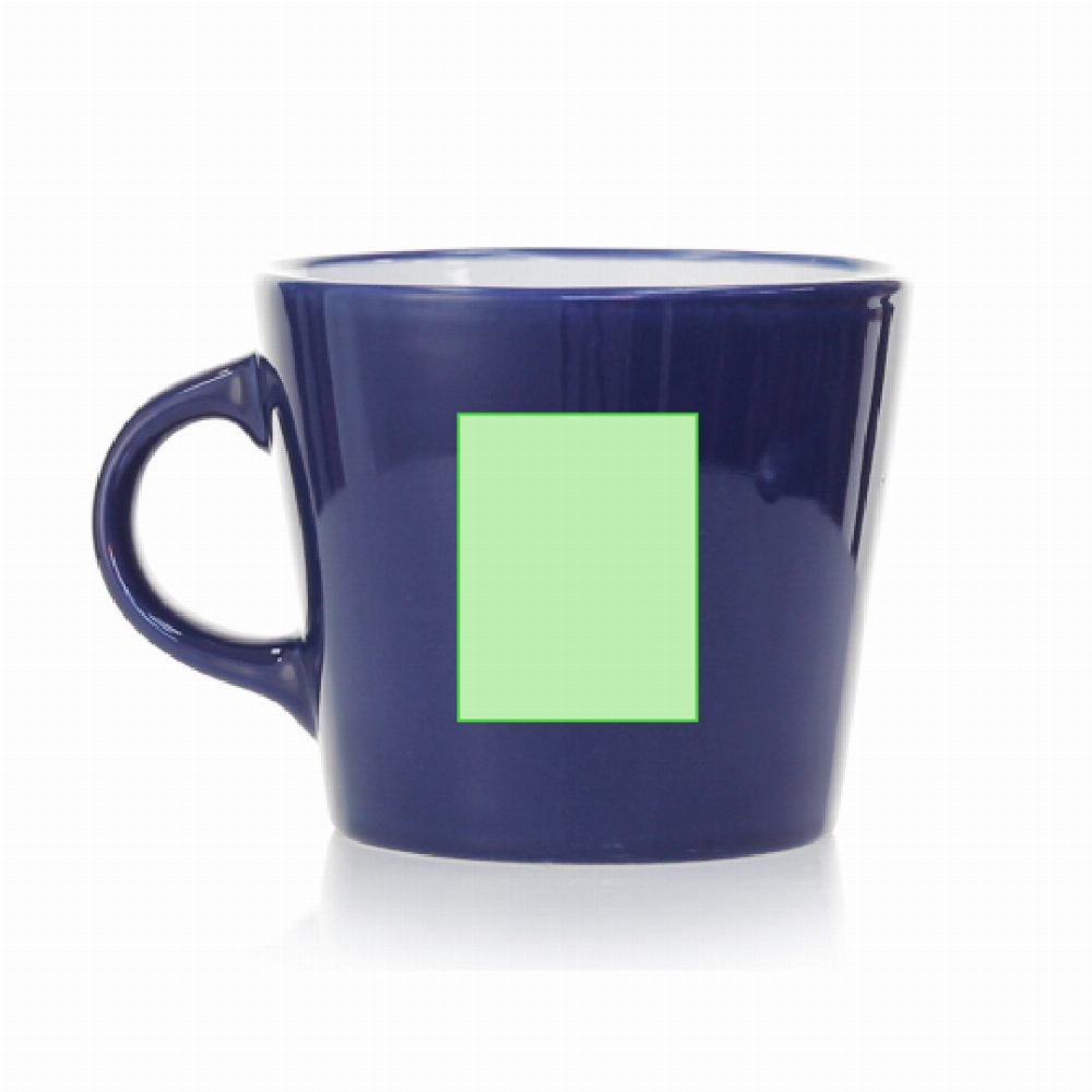 Druckskizze für Keramiktasse 350 ml Kario – Seite A, mittig