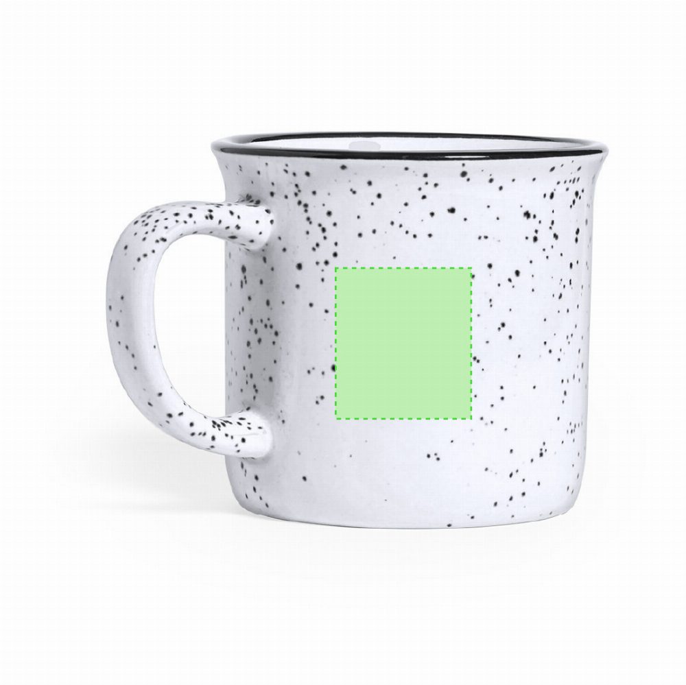 Branding diagram for Ceramic cup 350 ml Lanay – Side B, central