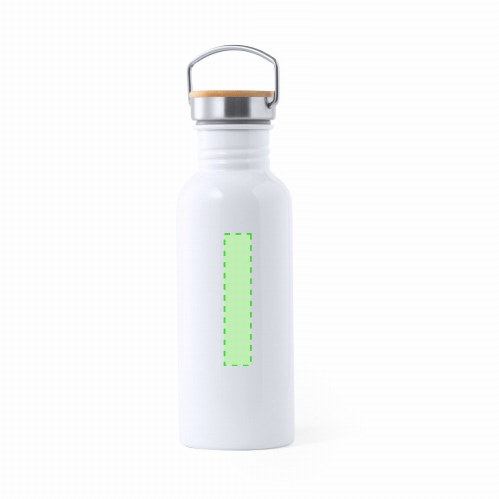 Branding diagram for Stainless steel water bottle for sublimation printing 700 ml Preuk – Front, central