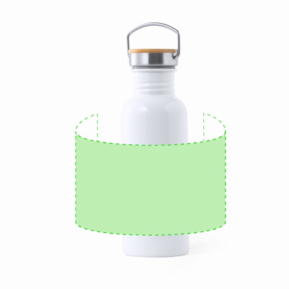 Branding diagram for Stainless steel water bottle for sublimation printing 700 ml Preuk – Around the drinking bottle