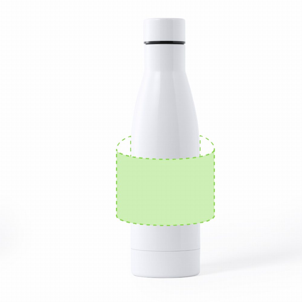 Branding diagram for Stainless steel water bottle for sublimation printing 700 ml Crafor – Front, central