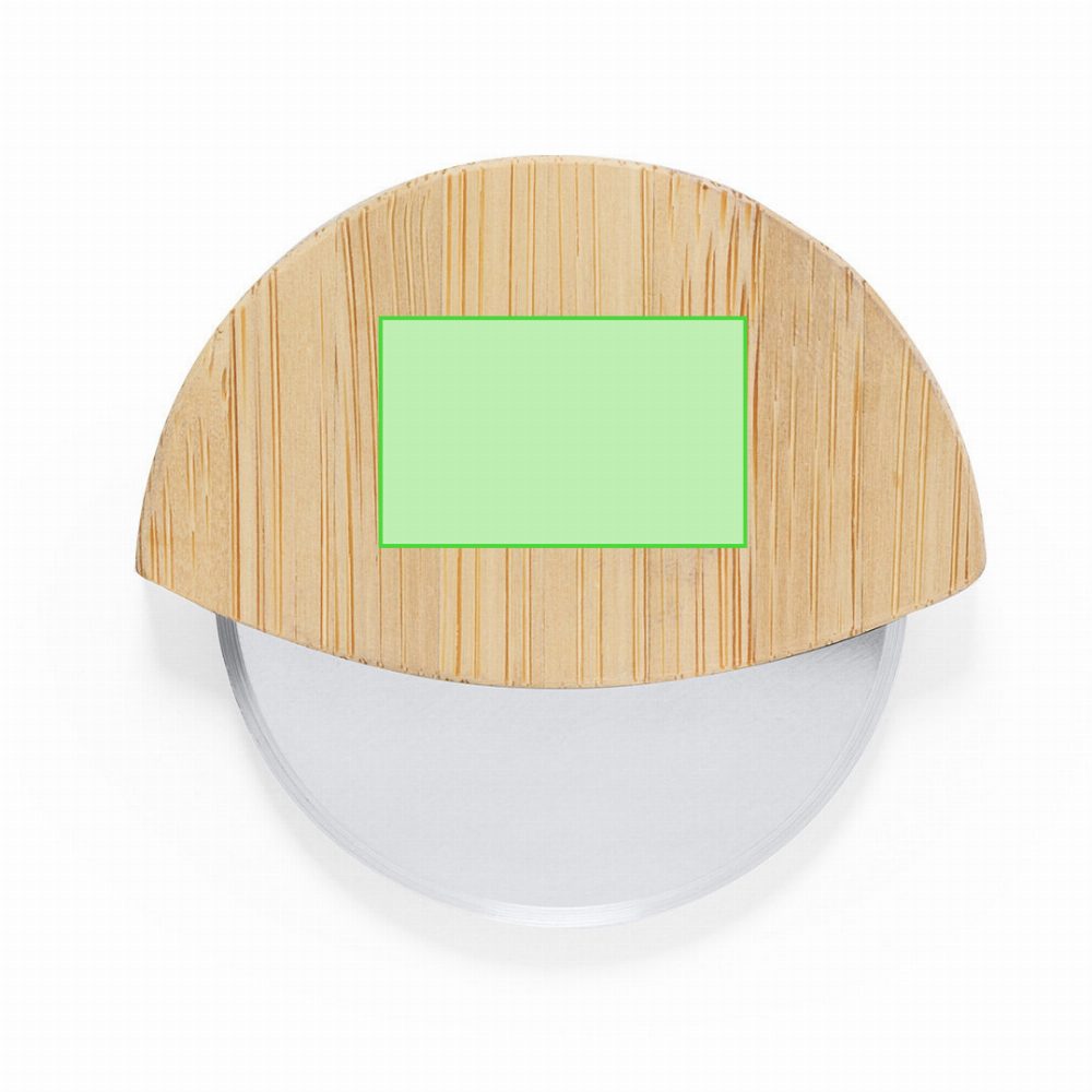 Branding diagram for Bamboo pizza knives Titox – Side A, central