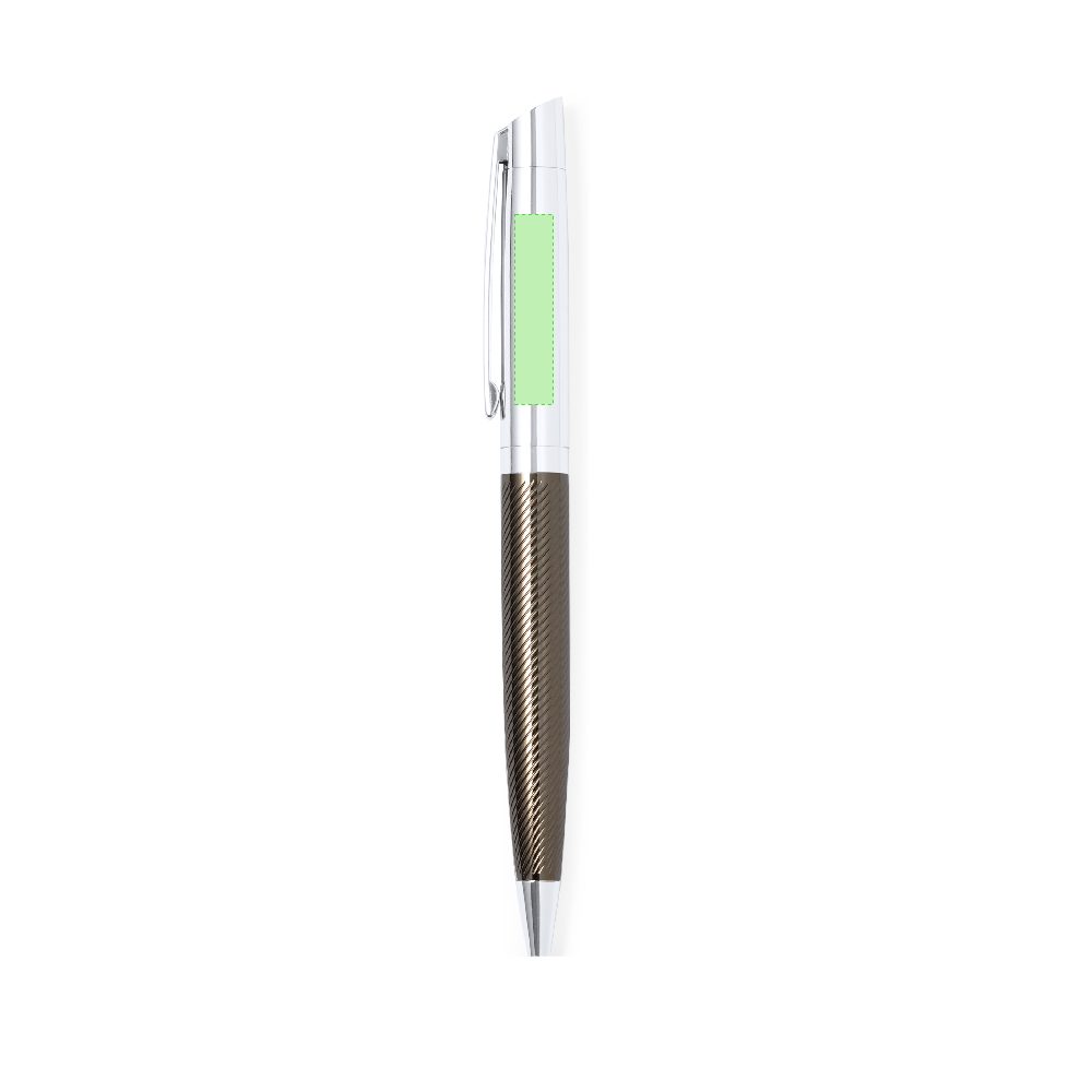 Branding diagram for Writing set with ballpoint pen and ink roller Williams – Area 1