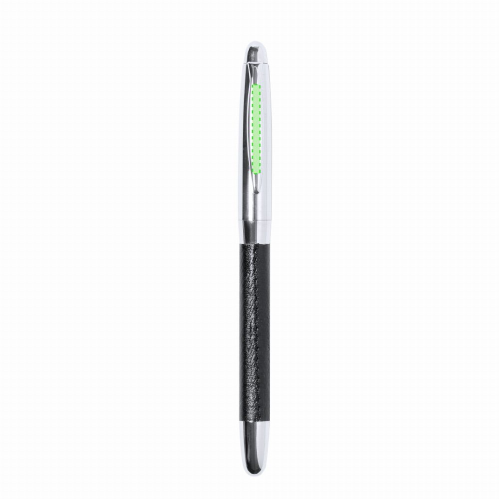 Branding diagram for Writing set with ballpoint pen and ink roller Niveum – Area 8