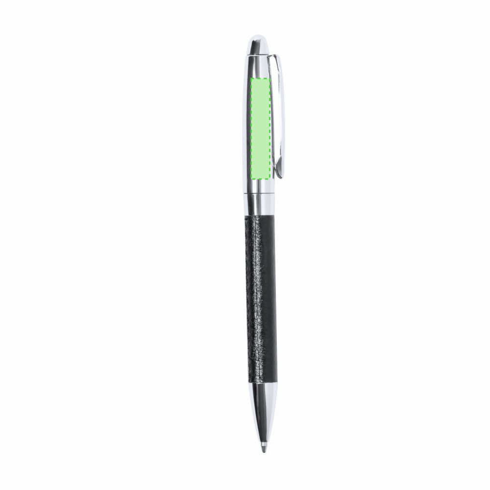 Branding diagram for Writing set with ballpoint pen and ink roller Niveum – Area 2