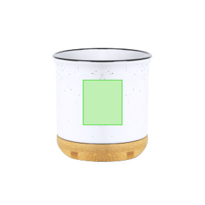 Branding diagram for Ceramic cup 330 ml Larray – Front, central