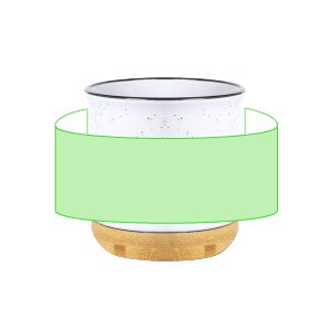 Druckskizze für Keramiktasse 330 ml Larray – rund um die Tasse