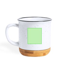 Branding diagram for Ceramic cup 330 ml Larray – Side B, central