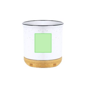 Branding diagram for Ceramic cup 330 ml Larray – Front, central