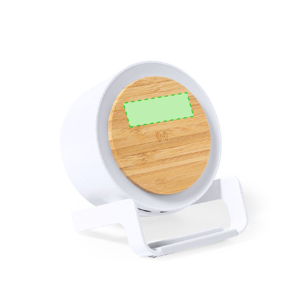 Druckskizze für LED Tischlampe mit Bluetooth Lautsprecher und kabelloser Ladestation 3 W Sadow – oberer Bereich
