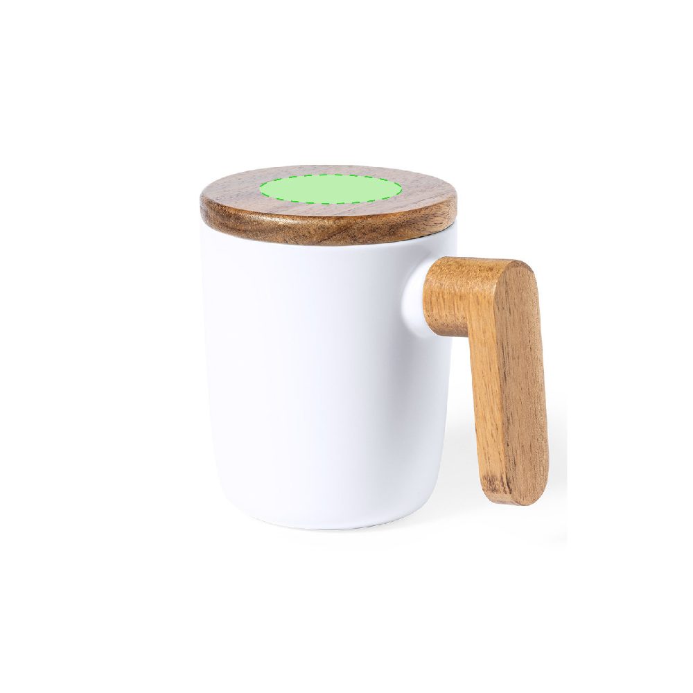 Branding diagram for Ceramic cup 350 ml Haruncal – Centered covers