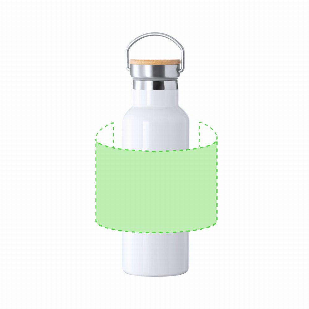 Branding diagram for Stainless steel thermal flask for sublimation printing, 500 ml Ying – Around the drinking bottle