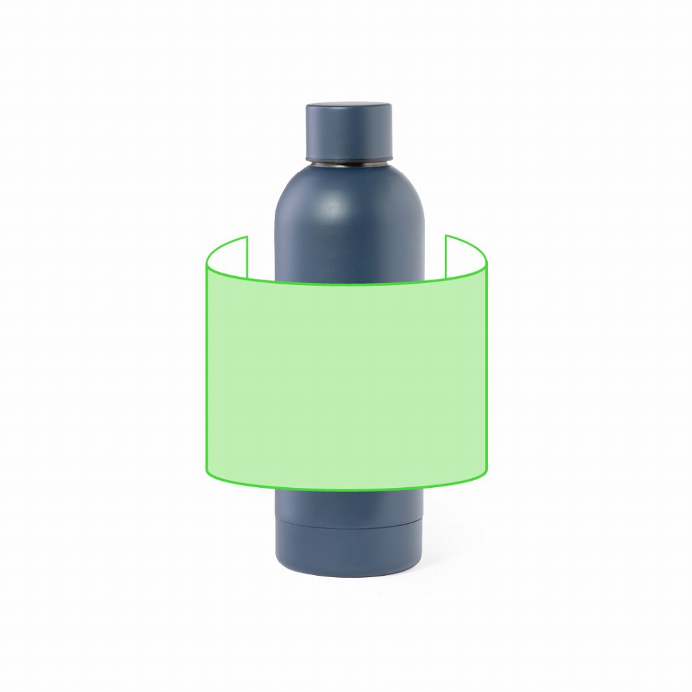 Branding diagram for Stainless steel drinking bottle, 800 ml Pigot – Area 1