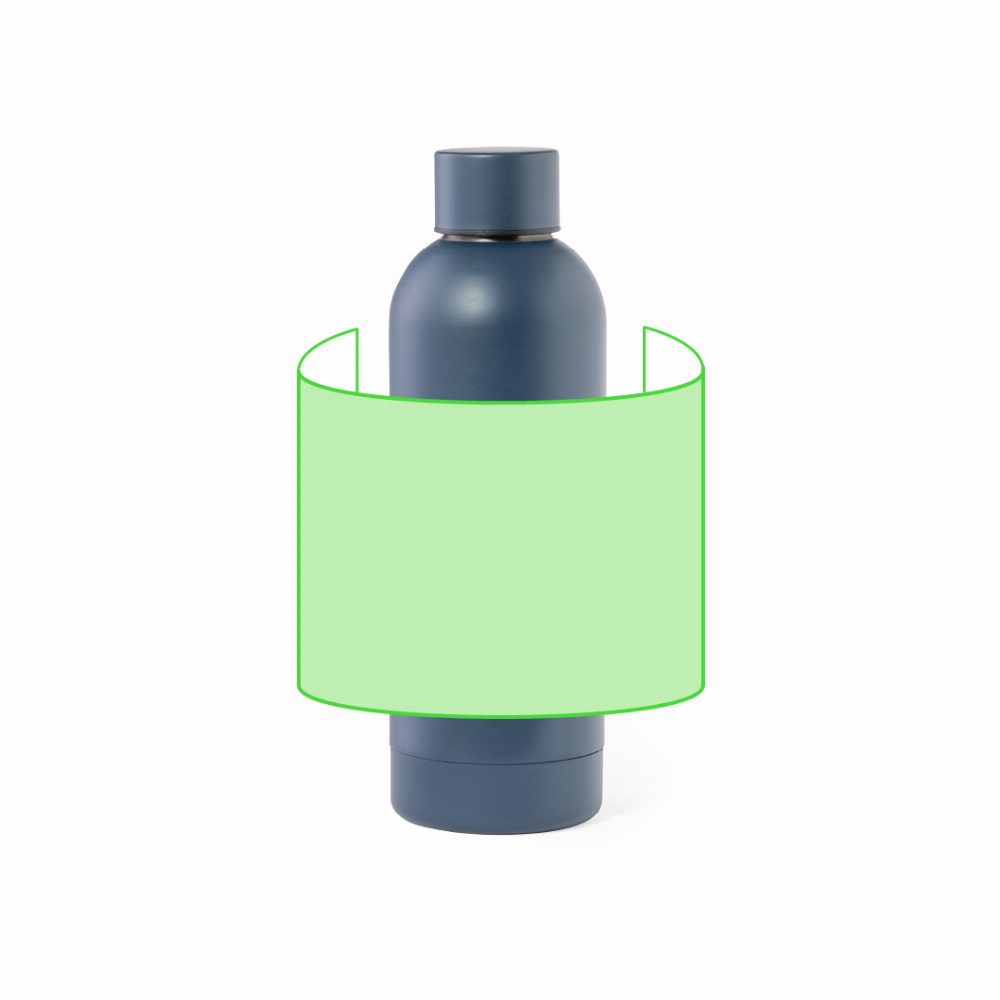 Branding diagram for Stainless steel drinking bottle, 800 ml Pigot – Area 5