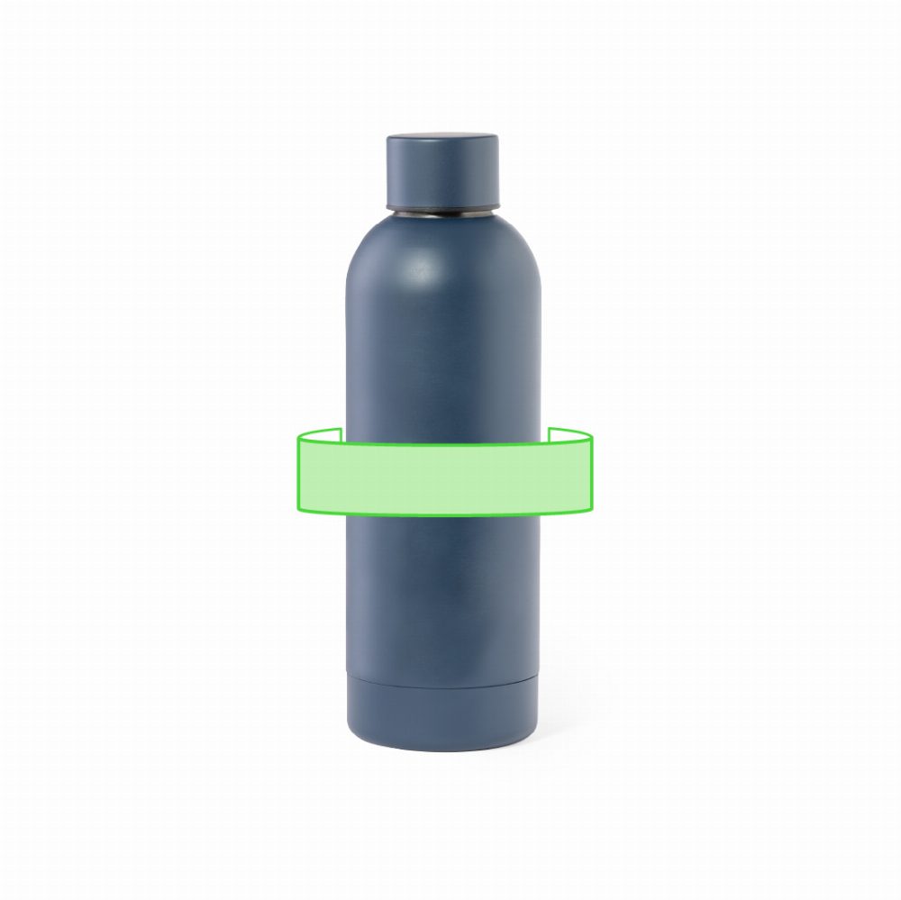 Branding diagram for Stainless steel drinking bottle, 800 ml Pigot – Area 8