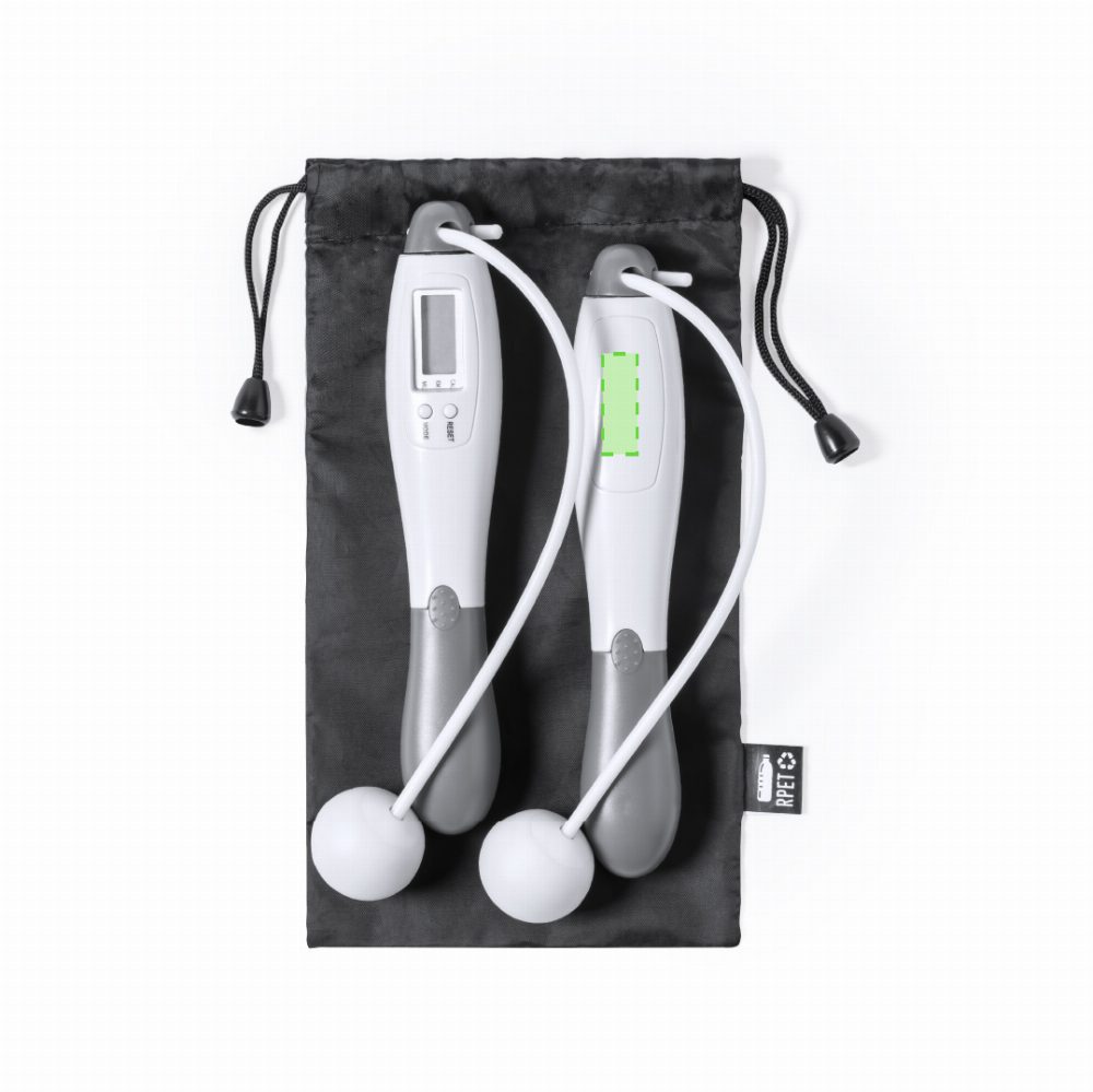 Branding diagram for Digital jump rope with meter Grimluck – In the face grip B