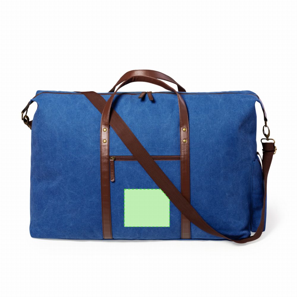 Branding diagram for Artificial leather shopping bag Stariux – Pocket centered